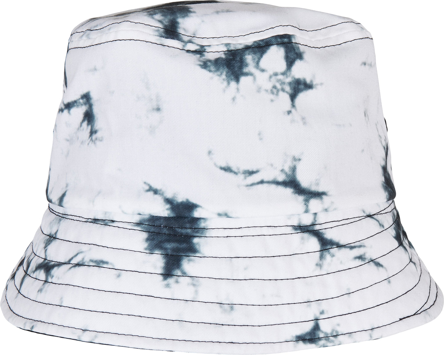 Flexfit Yupoong Reversible Batik Dye Bucket Hat Black Polyester One Size