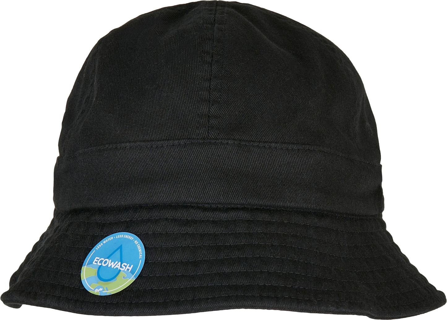 Flexfit By Yupoong Eco Wash Bucket Hat Six Panel Design One Size Cotton Spandex