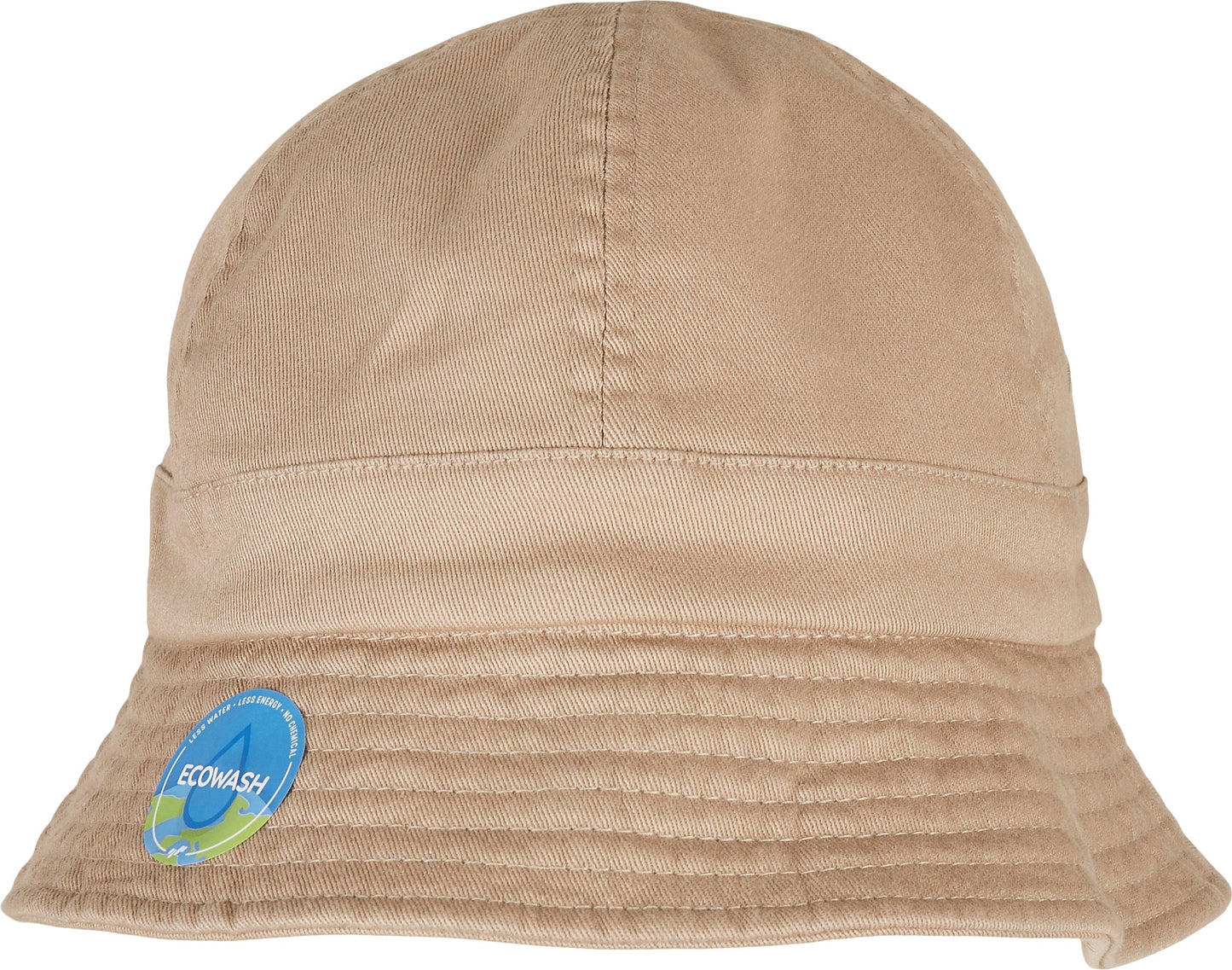 Flexfit By Yupoong Eco Wash Bucket Hat Six Panel Design One Size Cotton Spandex