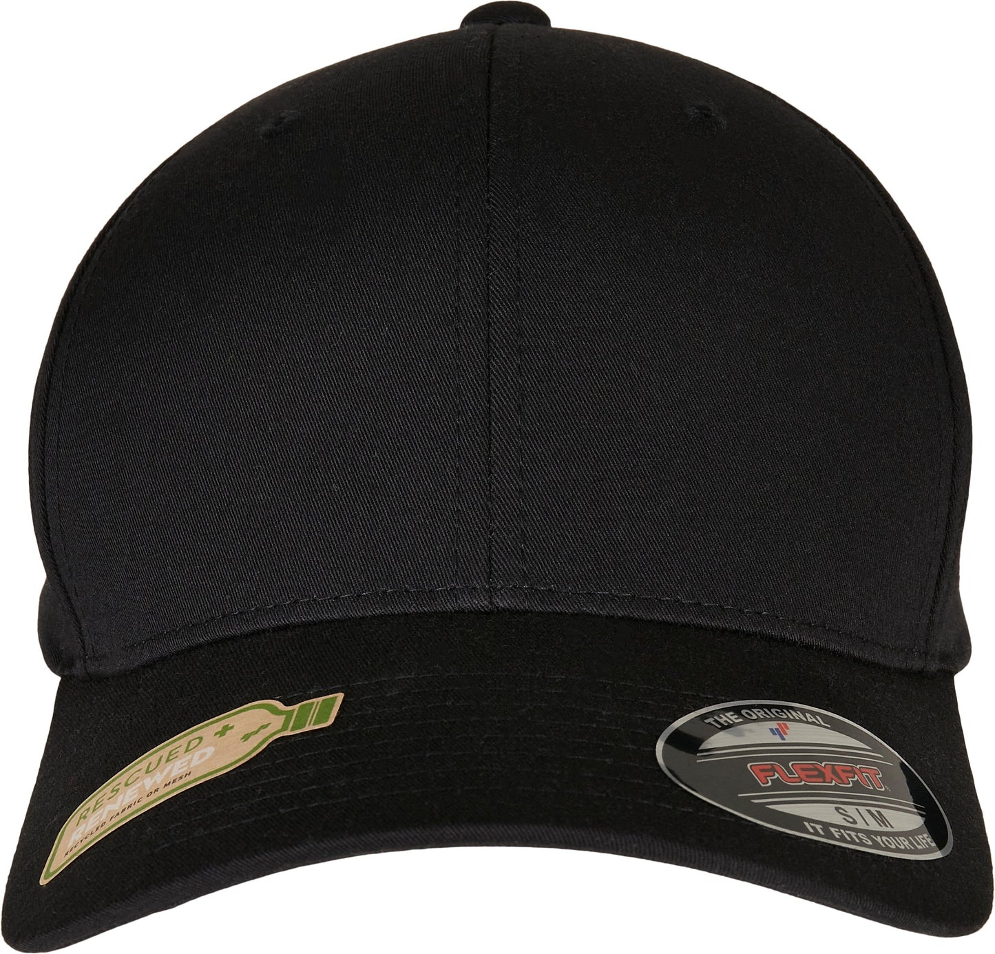 Flexfit By Yupoong Recycled Polyester Cap Adjustable Curved Visor S/M L/XL