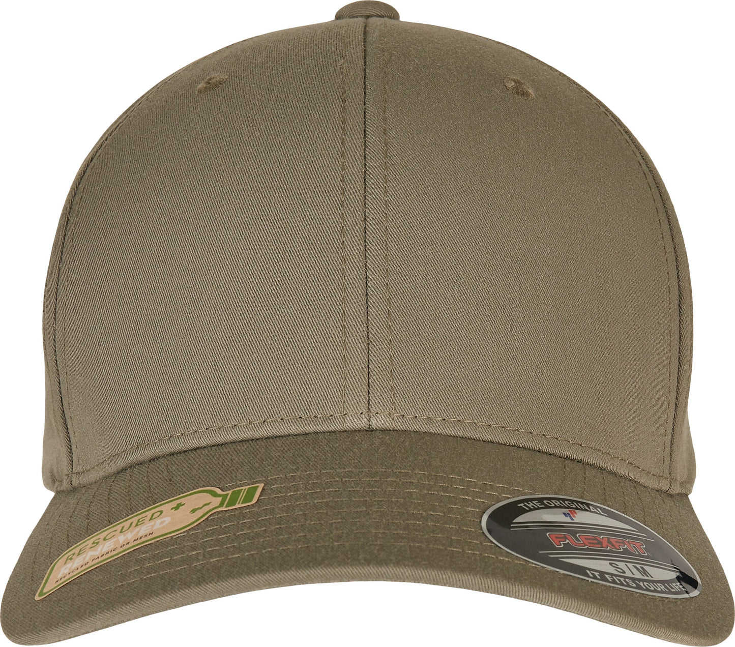 Flexfit By Yupoong Recycled Polyester Cap Adjustable Curved Visor S/M L/XL