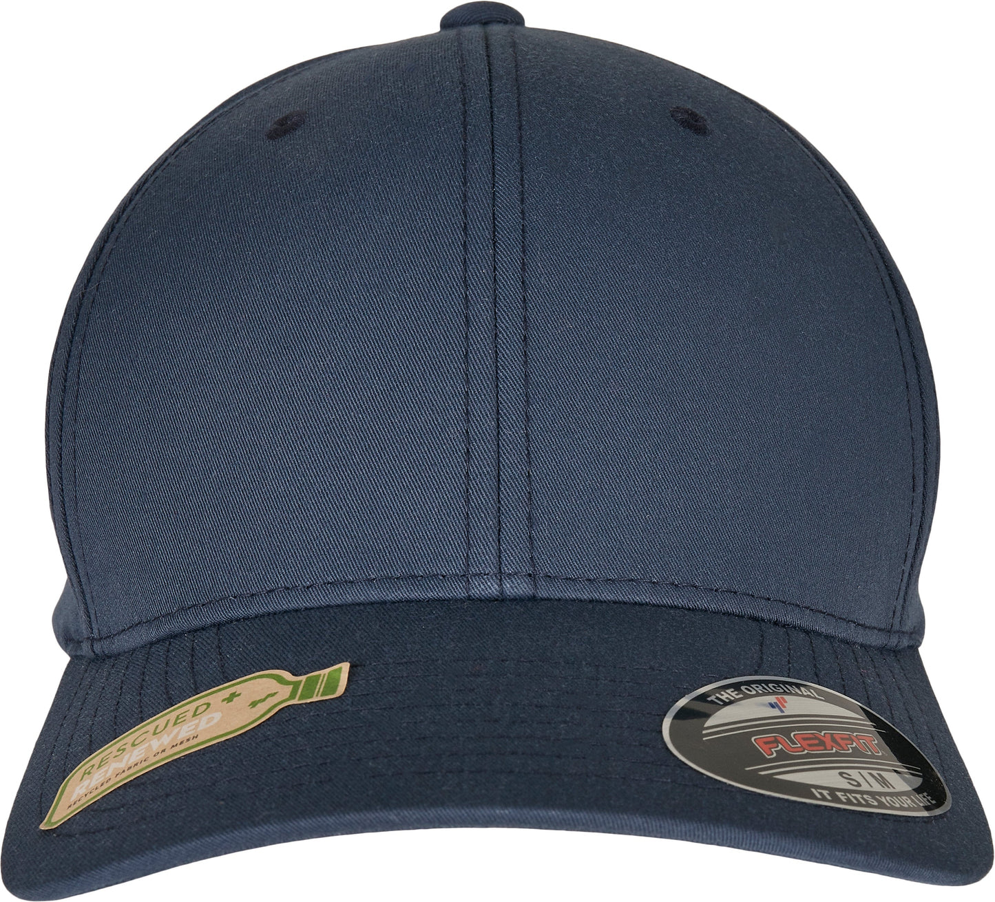 Flexfit By Yupoong Recycled Polyester Cap Adjustable Curved Visor S/M L/XL