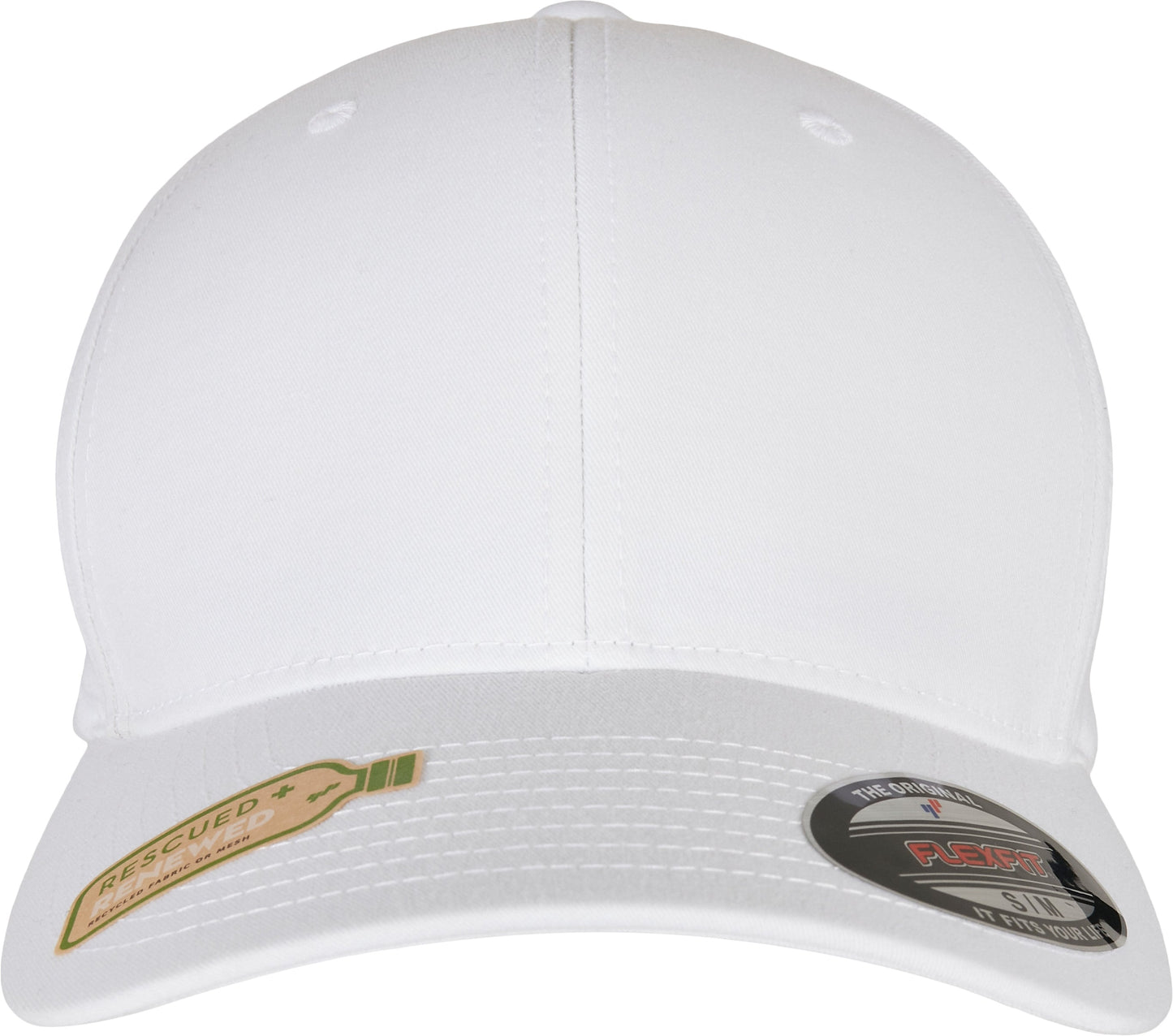 Flexfit By Yupoong Recycled Polyester Cap Adjustable Curved Visor S/M L/XL