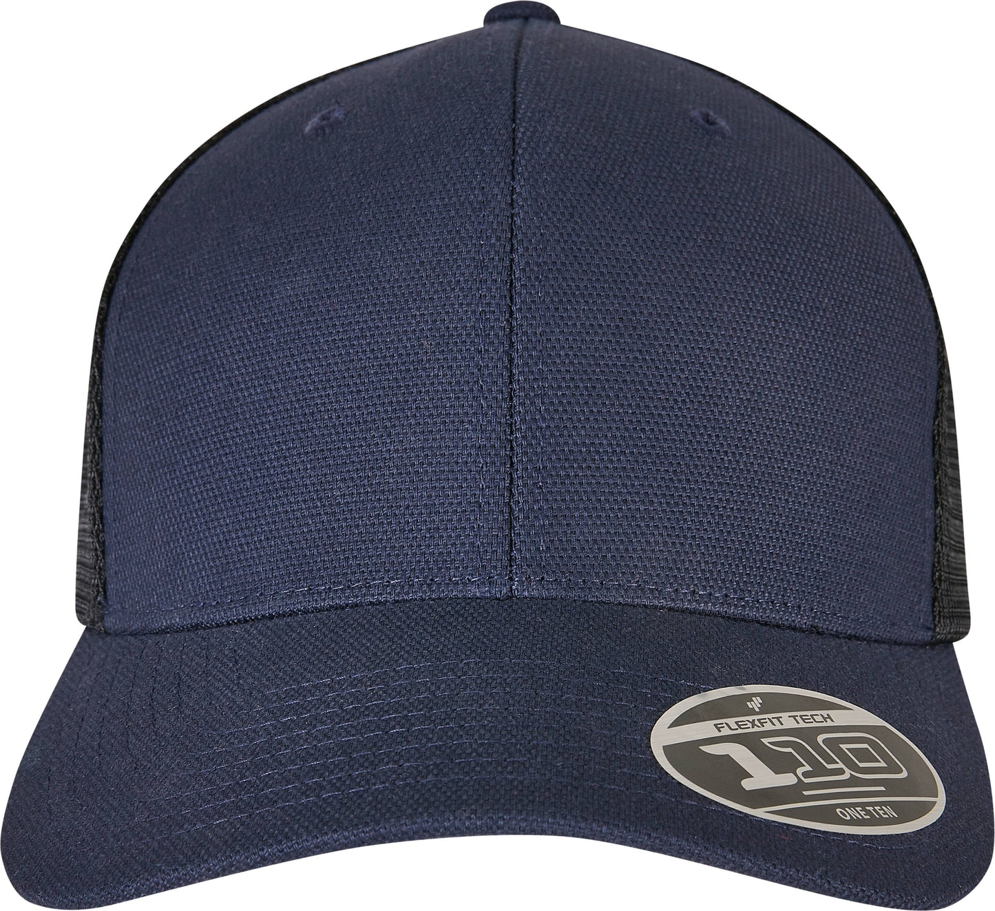 Flexfit Yupoong 110 Structured Canvas Trucker Cap Snapback One Size Black