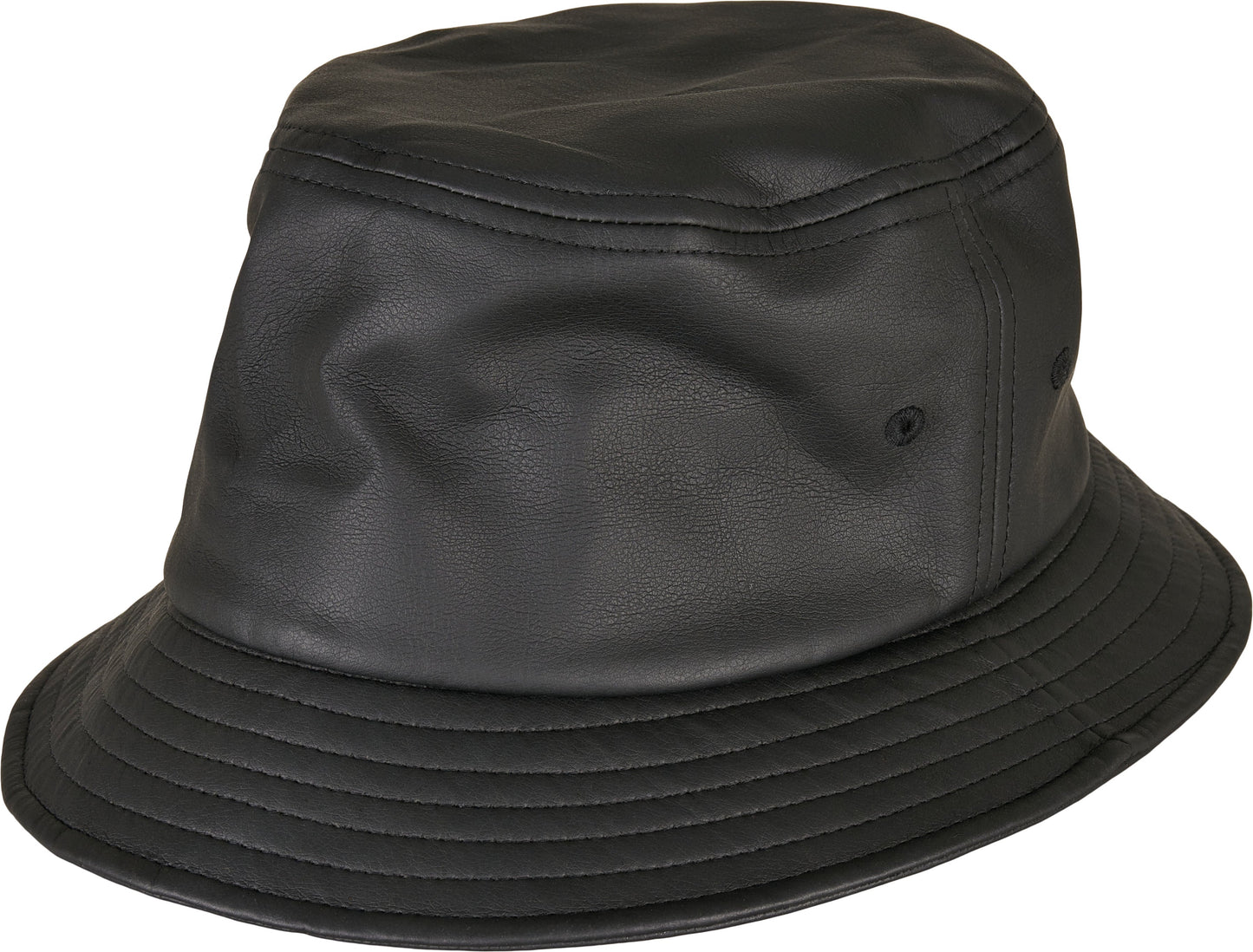 Flexfit Imitation Leather Bucket Hat 5003IL Quilted Brim One Size Streetwear
