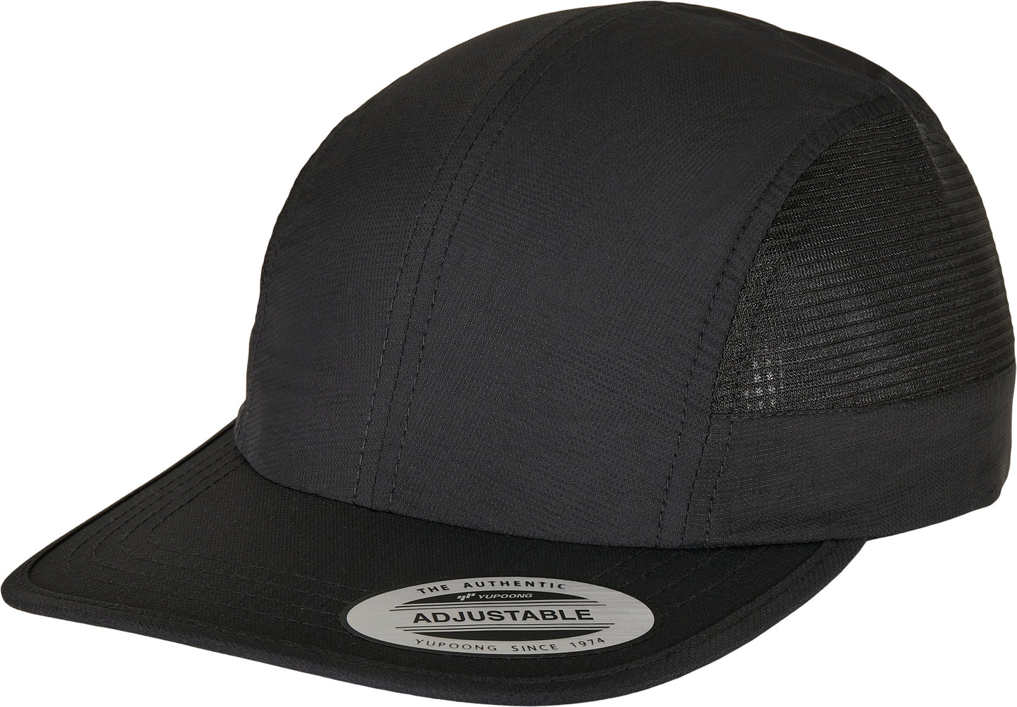 Flexfit Yupoong Nylon Snapback Cap with Mesh Inserts Adjustable Flat Visor