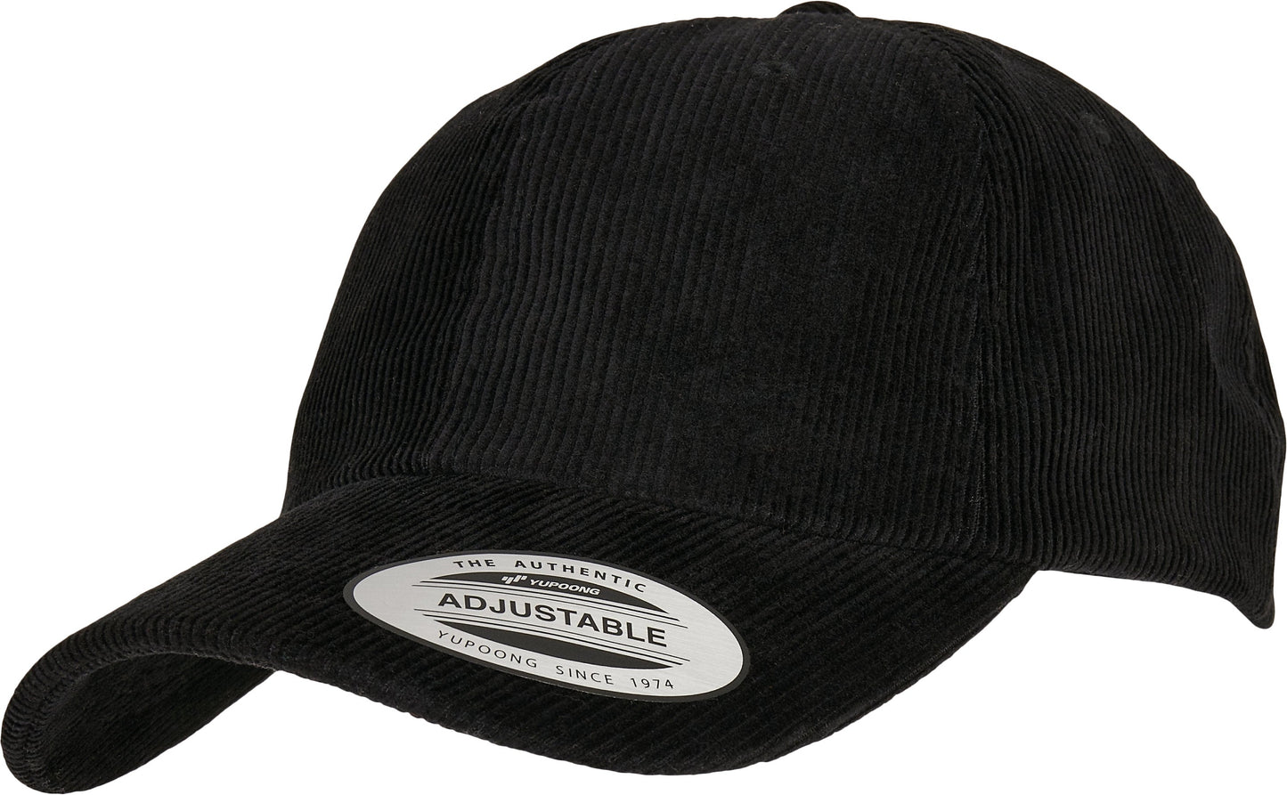 Flexfit Yupoong Low-Profile Corduroy Dad Cap Curved Brim Metal Buckle