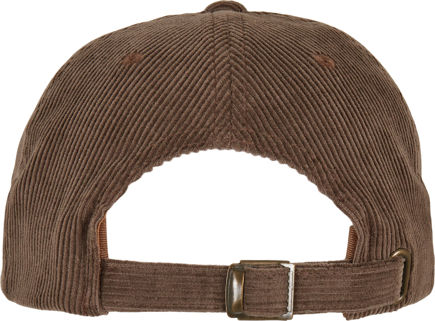 Flexfit Yupoong Low-Profile Corduroy Dad Cap Curved Brim Metal Buckle