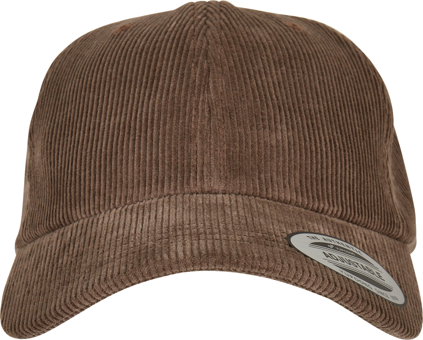 Flexfit Yupoong Low-Profile Corduroy Dad Cap Curved Brim Metal Buckle