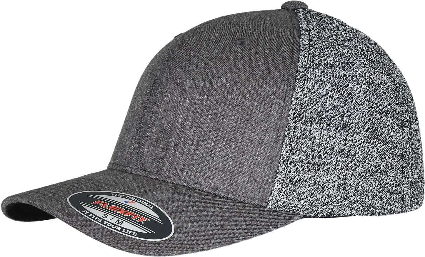 Flexfit By Yupoong Trucker Cap Melange Mesh Eco-Friendly Curved Visor