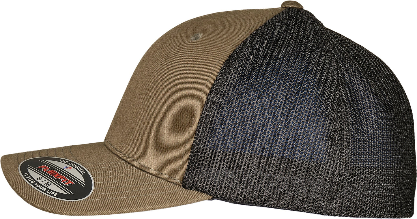 Flexfit By Yupoong Eco-Friendly Trucker Cap Recycled Mesh Cotton 6511RM