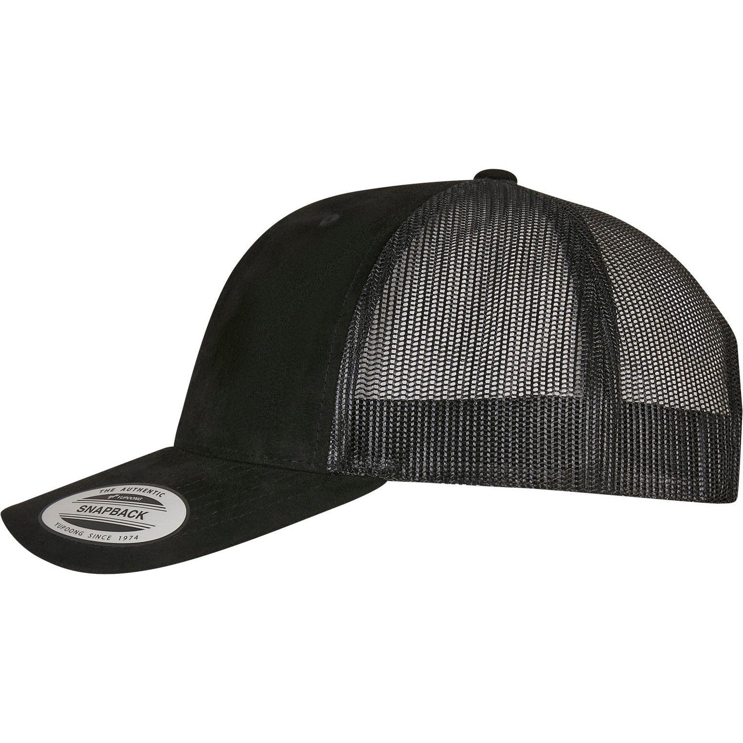 Flexfit Yupoong Imitation Suede Leather Trucker Cap Snapback Mesh Back 6606Su