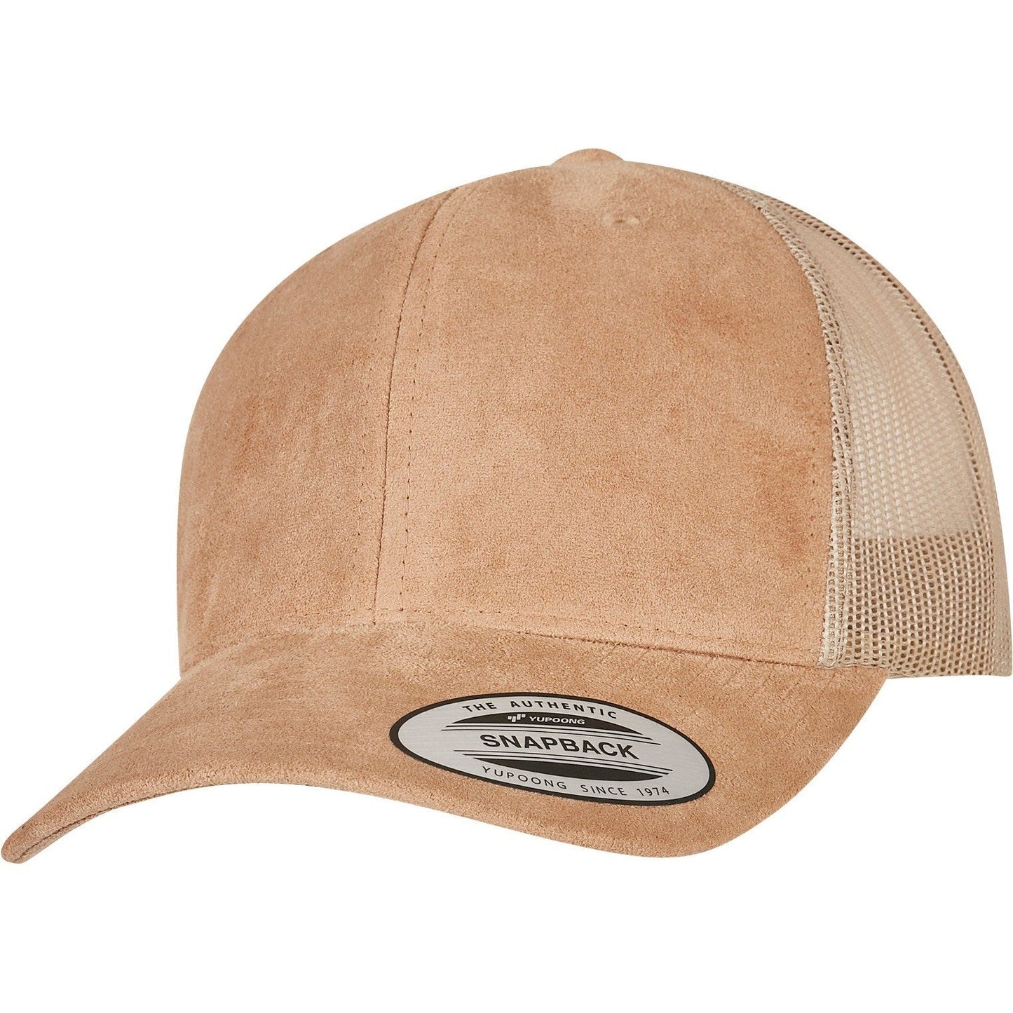 Flexfit Yupoong Imitation Suede Leather Trucker Cap Snapback Mesh Back 6606Su