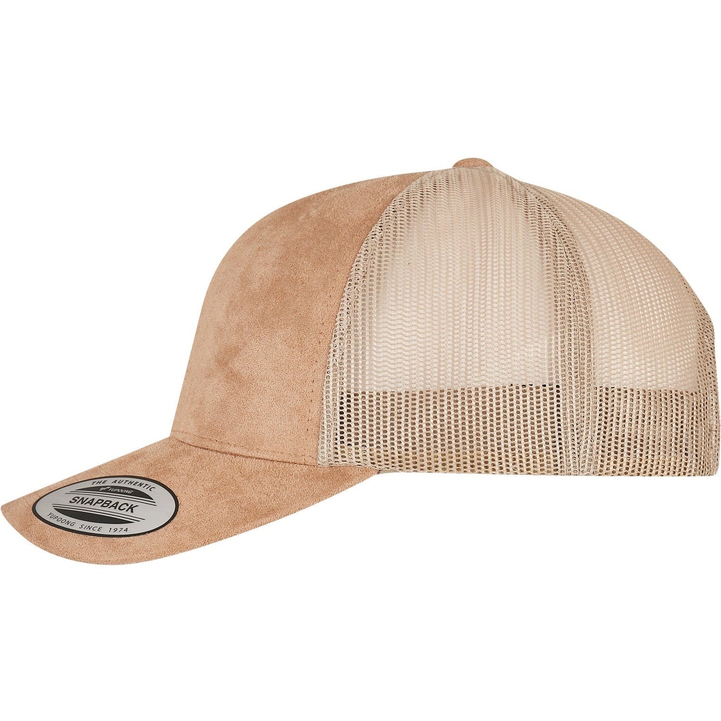Flexfit Yupoong Imitation Suede Leather Trucker Cap Snapback Mesh Back 6606Su