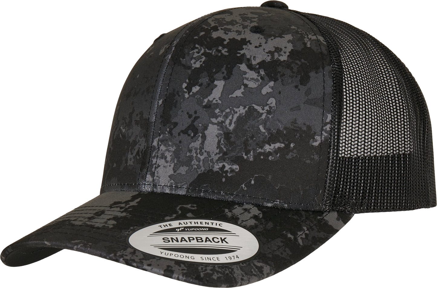 Flexfit Yupoong Veil Camo Retro Trucker Cap Snapback Curved Visor 6606Vc