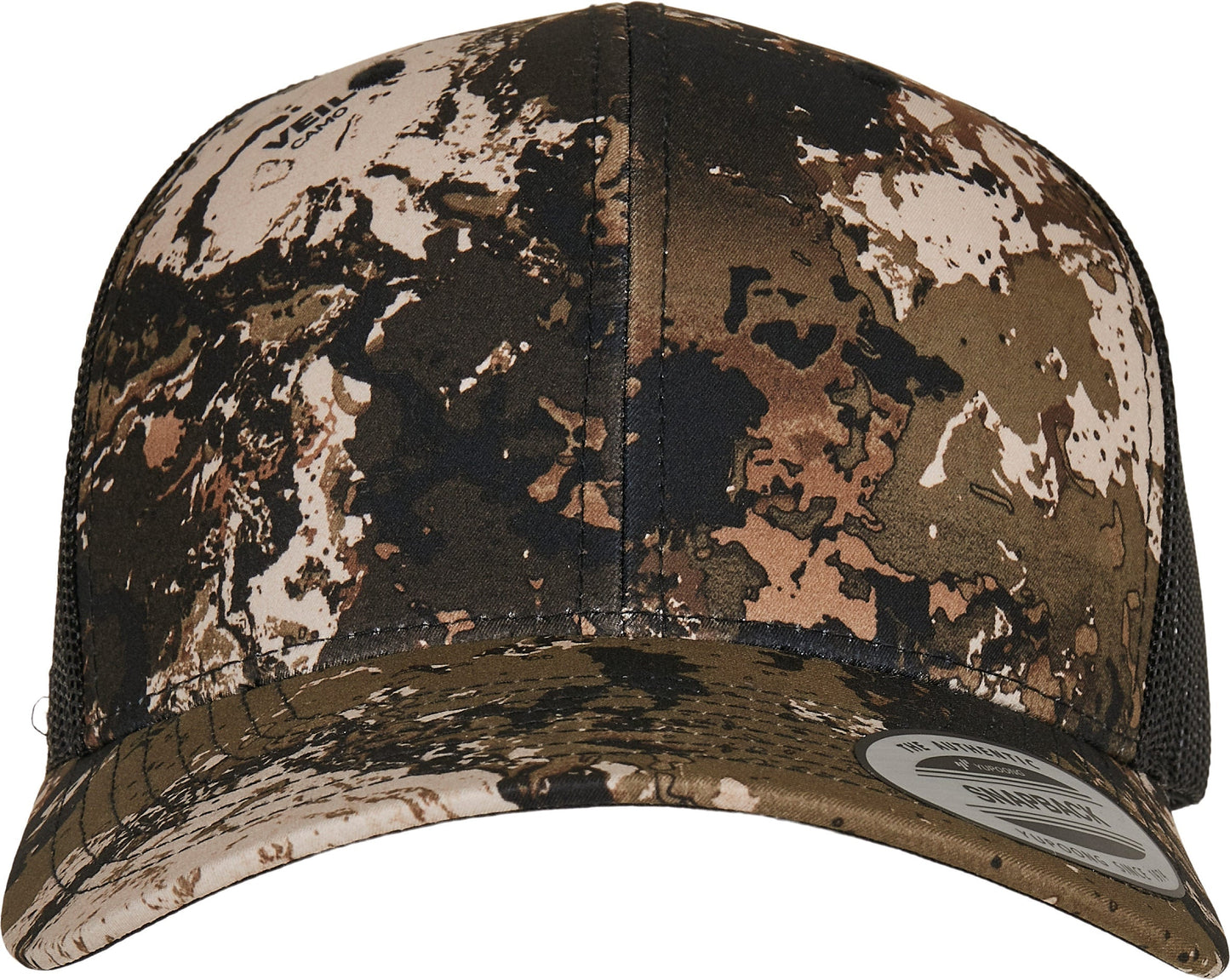Flexfit Yupoong Veil Camo Retro Trucker Cap Snapback Curved Visor 6606Vc