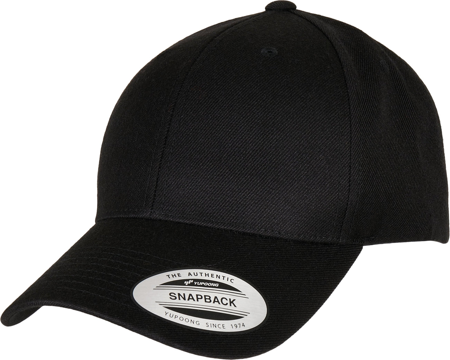 Flexfit Yupoong Premium Curved Visor Snapback Cap 6789M One Size Black