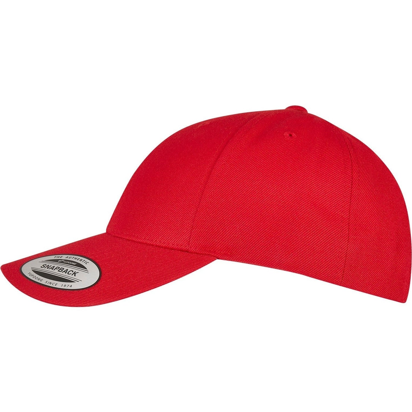 Flexfit Yupoong Premium Curved Visor Snapback Cap 6789M One Size Black