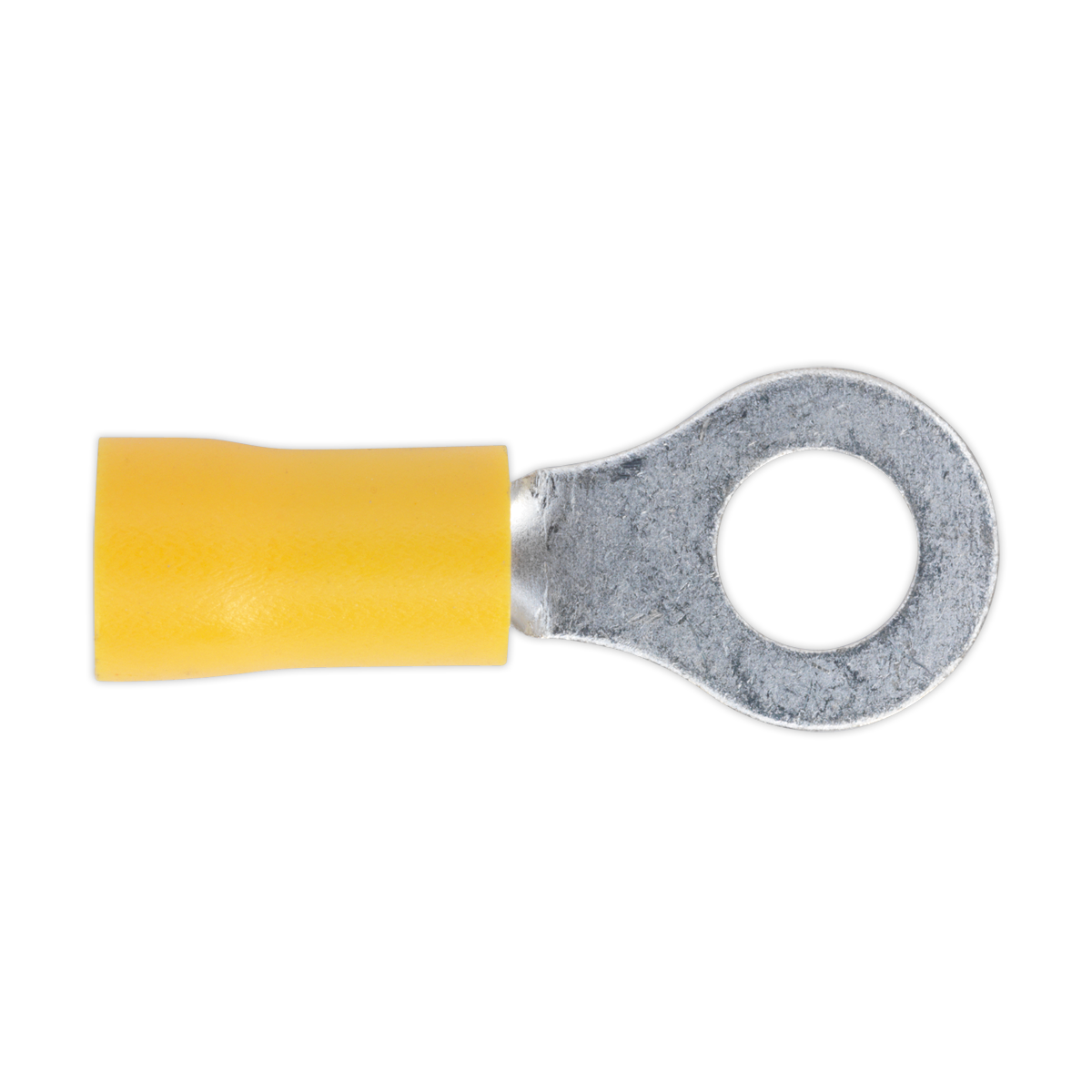 Sealey Yellow Easy-Entry Ring Terminal 6.4mm 1/4" Pack of 100 for 12-10 AWG