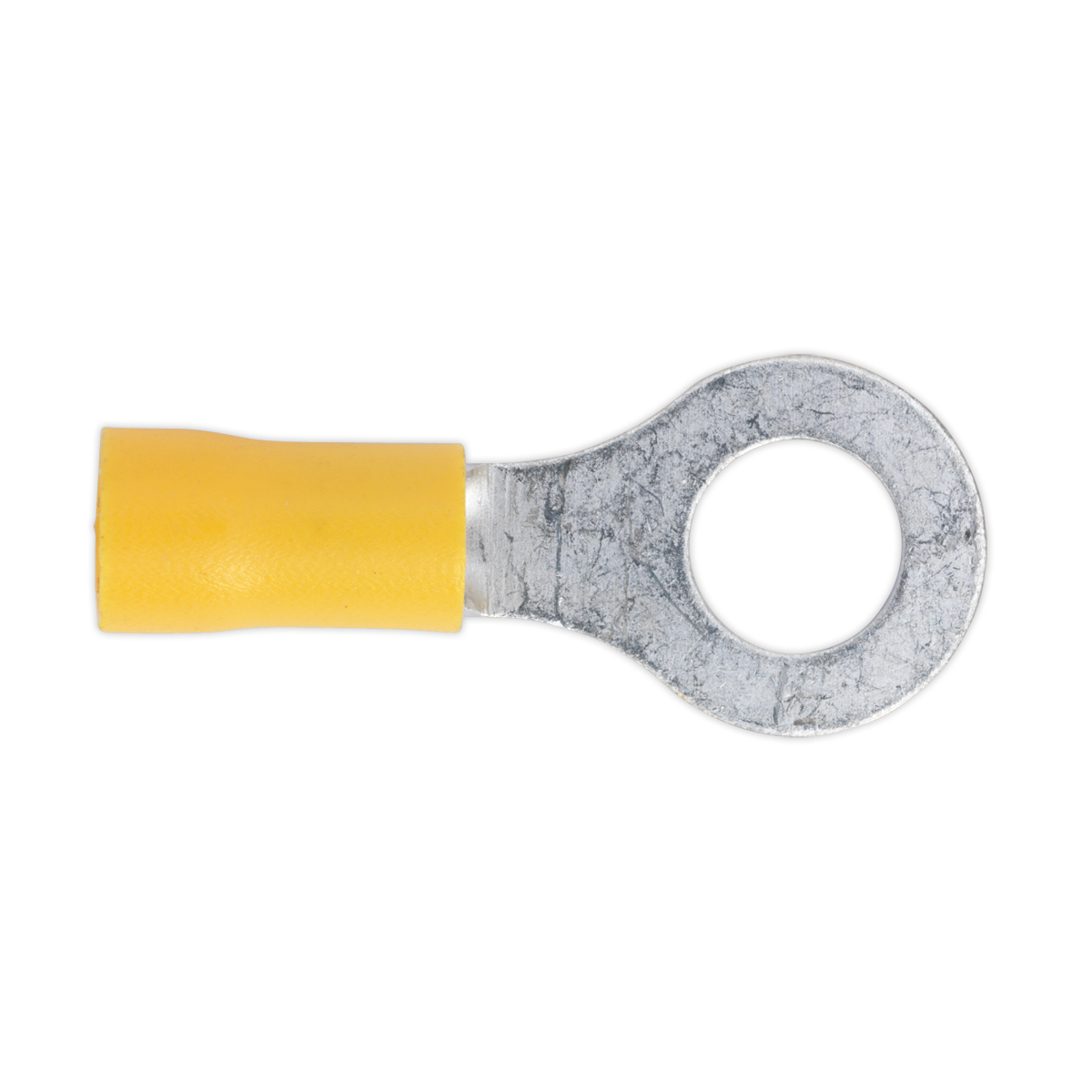 Sealey YT20 Easy-Entry Ring Terminal 8.4mm Yellow Pack of 100 for 12-10 AWG
