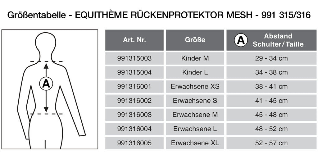 Equitheme Mesh Back Protector Lightweight Equestrian Safety Gear