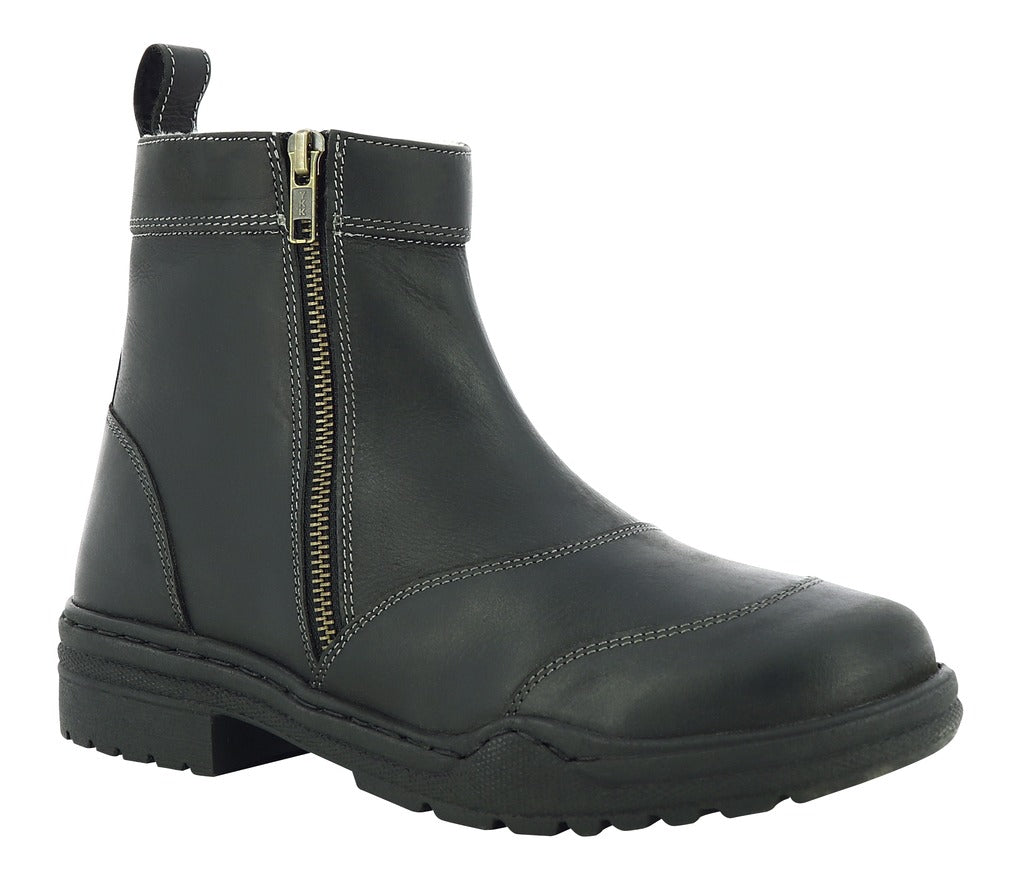 Norton Zipper Winter Boots Buffalo Leather Synthetic Sheepskin Double YKK