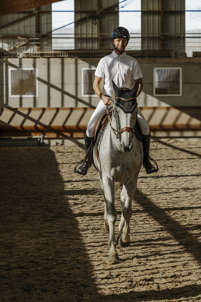 Equitheme Children's Edy Mesh Polo Lightweight Breathable Equestrian Top