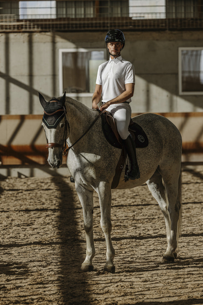 Equitheme Children's Edy Mesh Polo Lightweight Breathable Equestrian Top