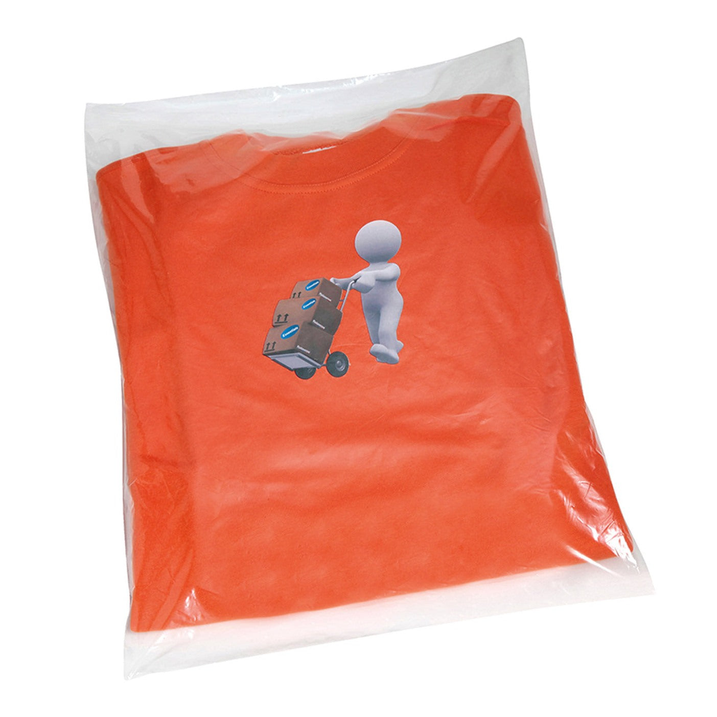 Essentials Clear Polythene Bags Non Stick Seal 1000 Pack for Garment Protection