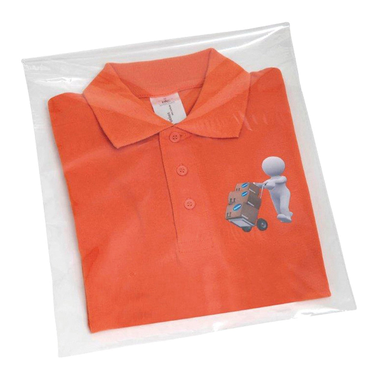 Essentials Polypropylene Shirt Bags 12x16" Self Seal Pack of 1000 Professional