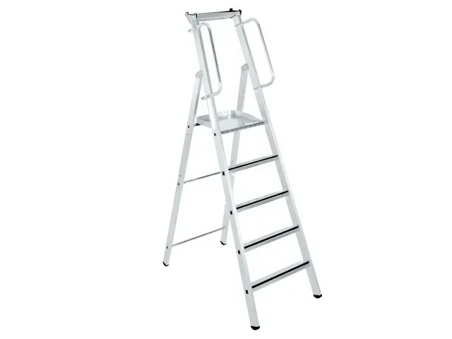 Zarges Mastersteps 2.07m Platform Ladder 8 Rungs with Handrails & Tray