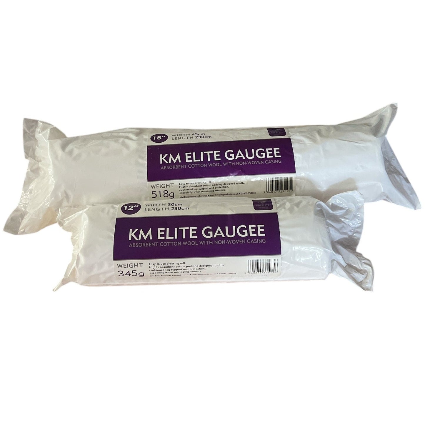 KM Elite Horse Gaugee Absorbent Cotton Wool Dressing Roll for Wound Care