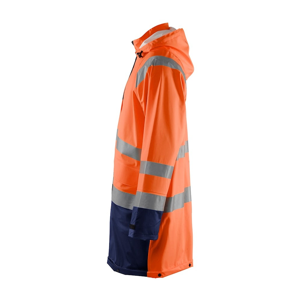 Blaklader Hi-Vis Rain Jacket Level 1 4324 Waterproof Breathable Safety Gear