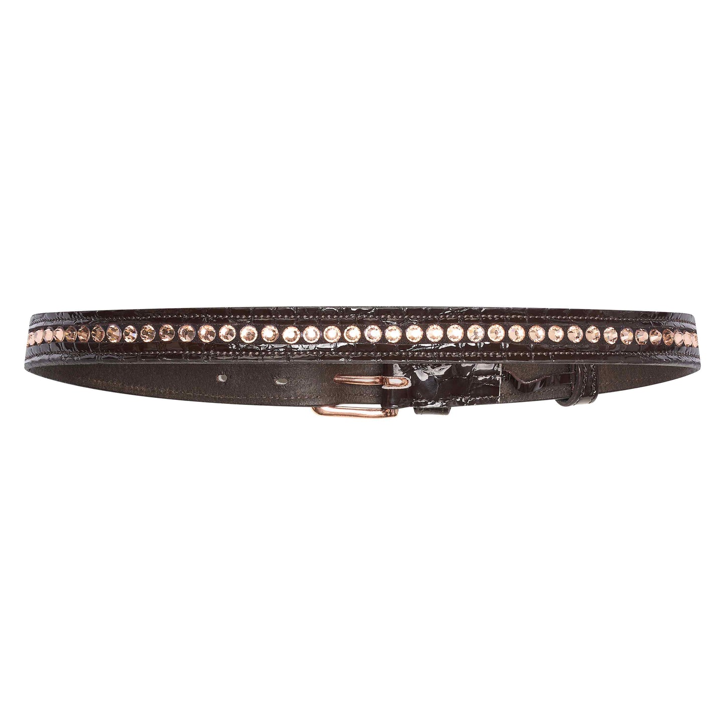 Imperial Riding Lania Sparkle Belt #colour_brown-rose-metal