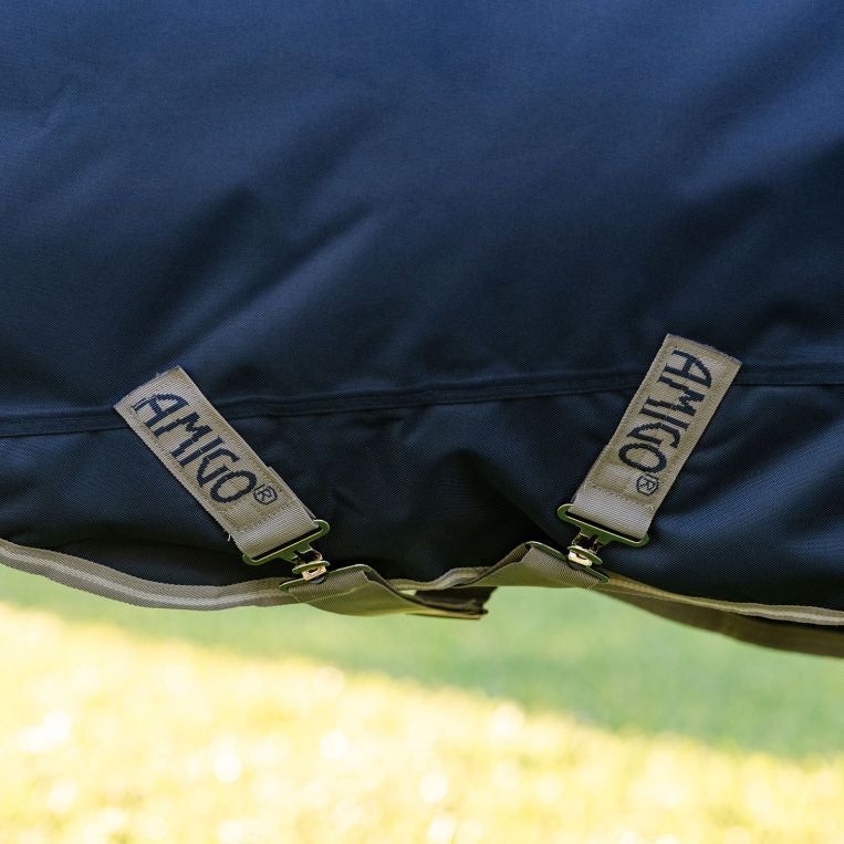 Horseware Ireland Amigo 1200D Pony 250g Turnout Rug  #colour_navy-titanium-grey-silver