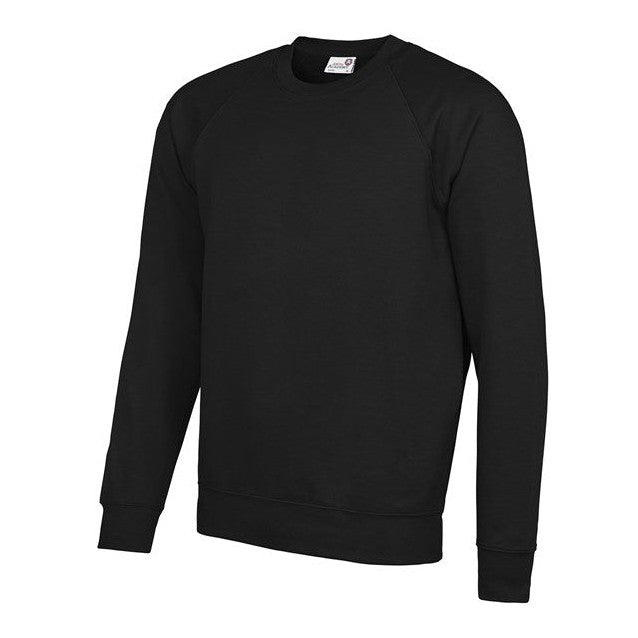 Awdis Academy Senior Raglan Sweatshirt Crew Neck Cotton Blend Comfortable Fit