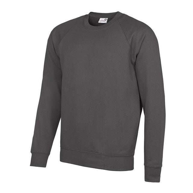 Awdis Academy Senior Raglan Sweatshirt Crew Neck Cotton Blend Comfortable Fit