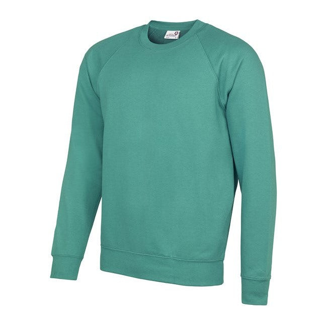 Awdis Academy Senior Raglan Sweatshirt Crew Neck Cotton Blend Comfortable Fit