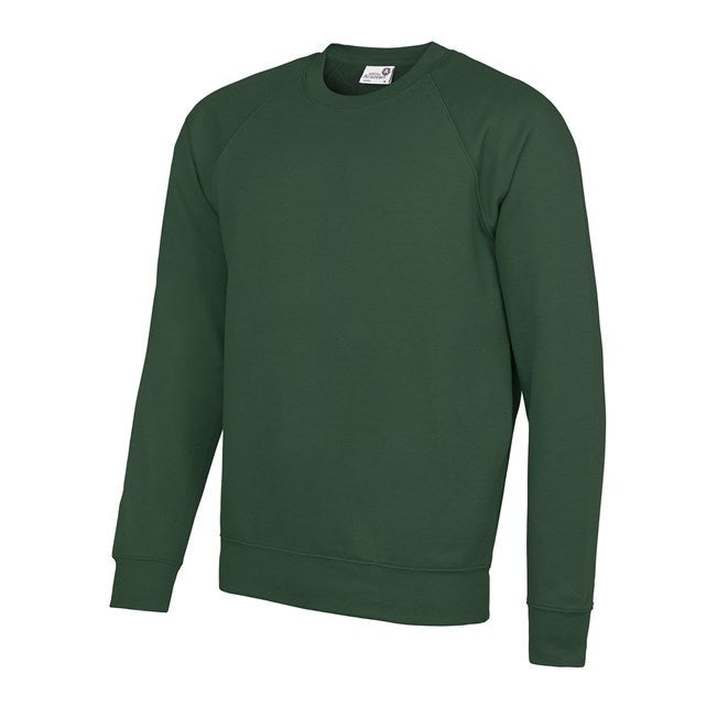 Awdis Academy Senior Raglan Sweatshirt Crew Neck Cotton Blend Comfortable Fit