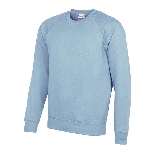 Awdis Academy Senior Raglan Sweatshirt Crew Neck Cotton Blend Comfortable Fit