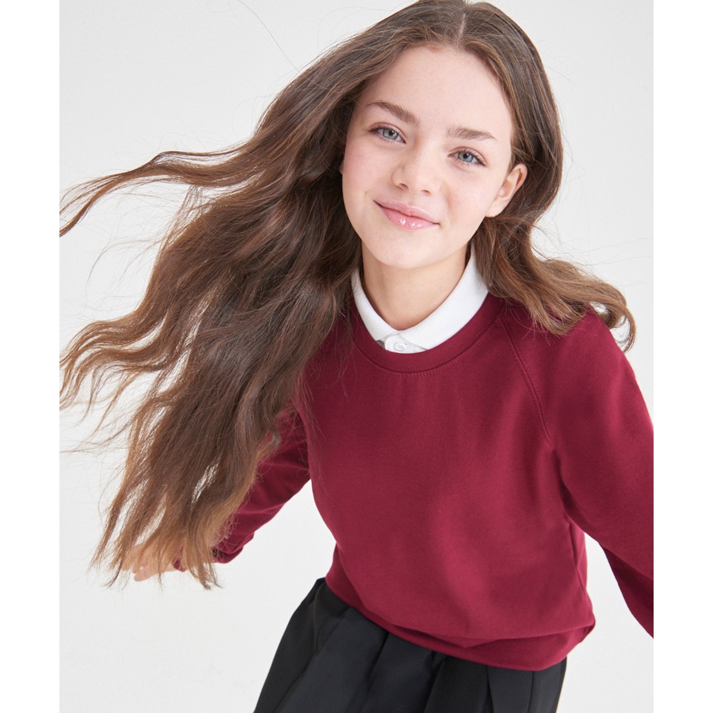 Awdis Academy Senior Raglan Sweatshirt Crew Neck Cotton Blend Comfortable Fit