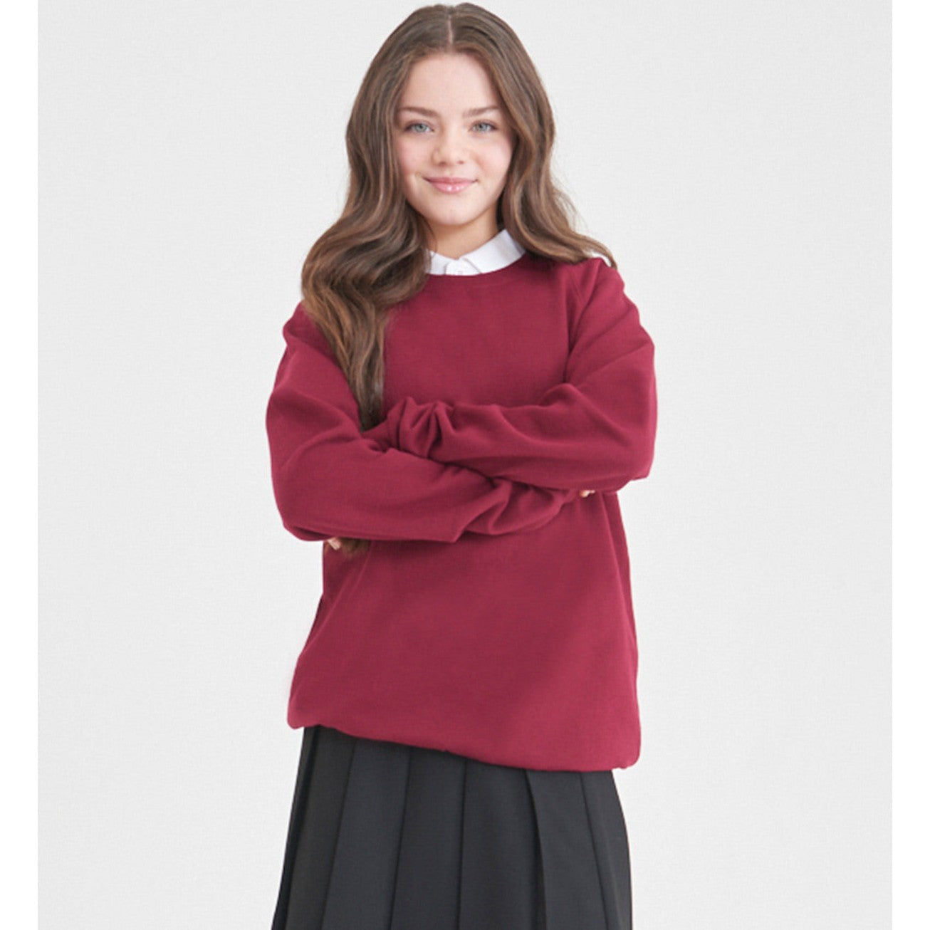 Awdis Academy Senior Raglan Sweatshirt Crew Neck Cotton Blend Comfortable Fit