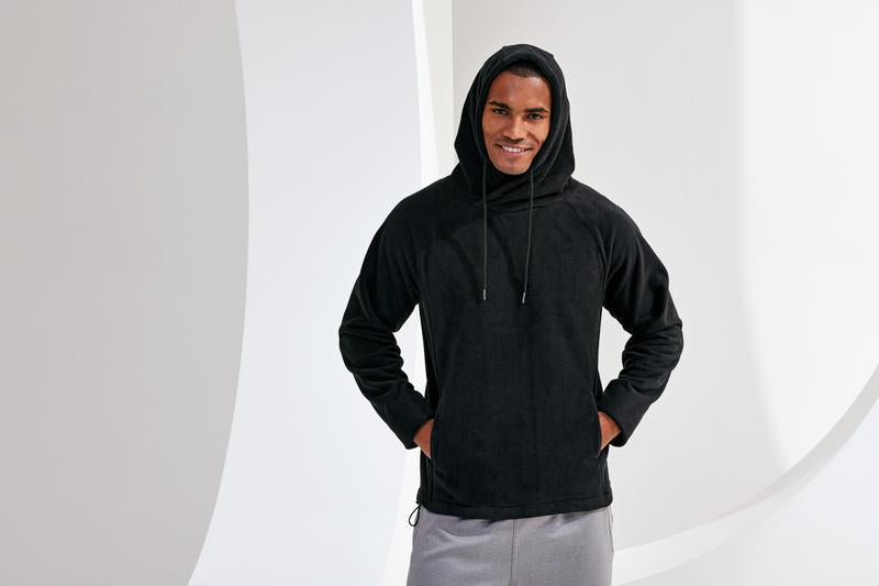 TriDri Microfleece Hoodie with Concealed Pockets and Adjustable Hem - Soft Fit
