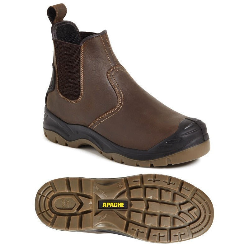 Apache AP715SM Safety Dealer Boots Steel Toe Water Resistant Comfort Workwear