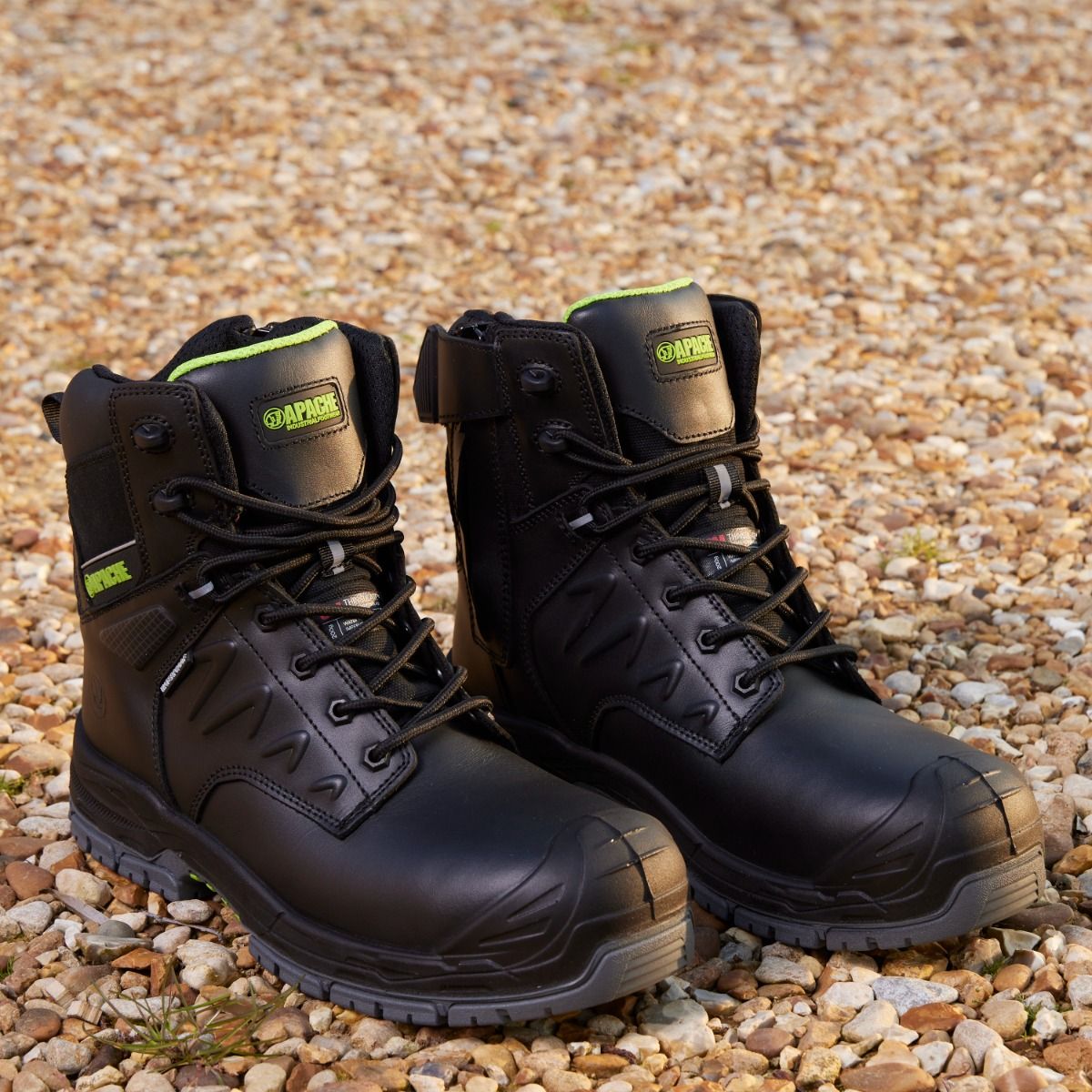 Apache Chilliwack Waterproof Safety Boots Side Zip Non-Metallic Comfort