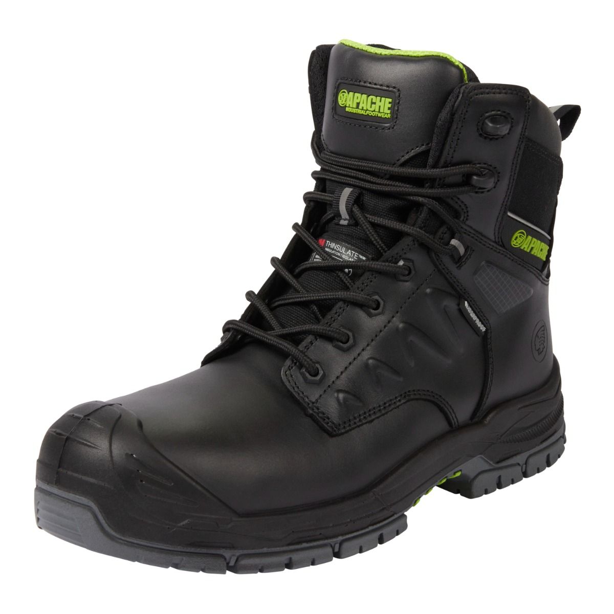 Apache Chilliwack Waterproof Safety Boots Side Zip Non-Metallic Comfort