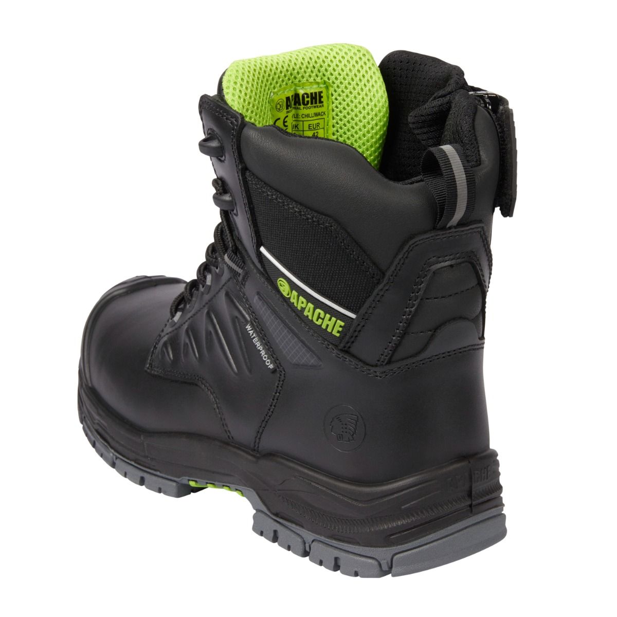 Apache Chilliwack Waterproof Safety Boots Side Zip Non-Metallic Comfort