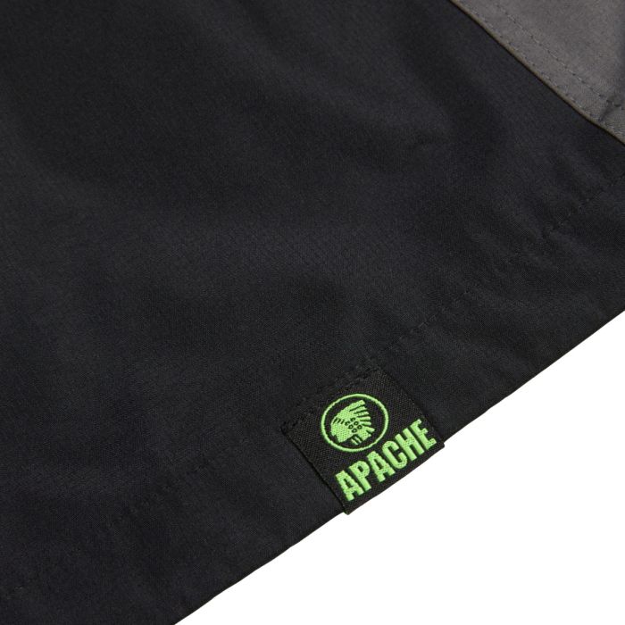 Apache Welland Waterproof Jacket Black Grey Regular Fit with Hood and Pockets