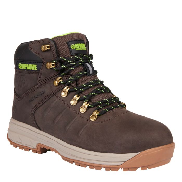MOOSE JAW Apache Pro Series Waterproof Lace-Up Slip-On Boot with Comfort Insock