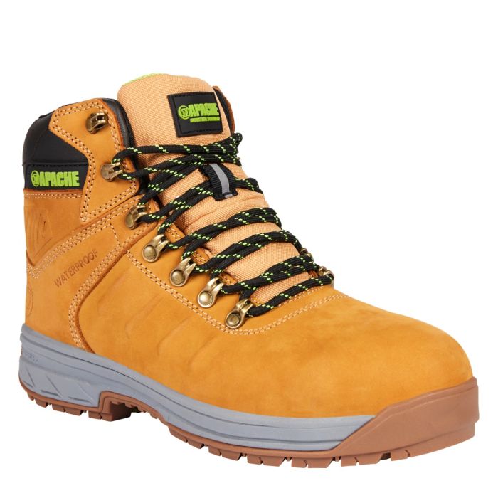 MOOSE JAW Apache Pro Series Waterproof Lace-Up Slip-On Boot with Comfort Insock